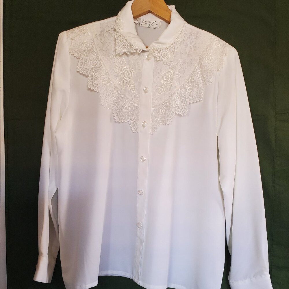 Kathy Che Dress Shirt White Women’s Size 16